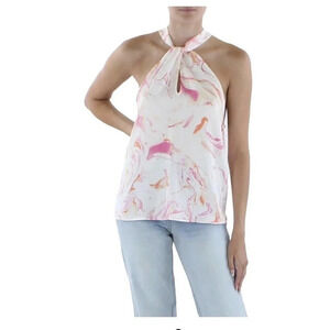 Aqua Bloomingdale’s Halter Neck Sl Top Basic‎ Size: Large New B0078